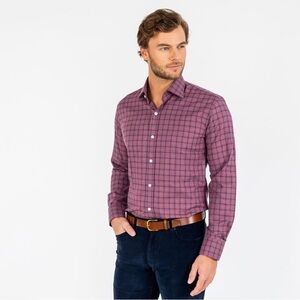 Men's Purple Checkered Shirt